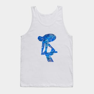 Swimmer male blue art Tank Top